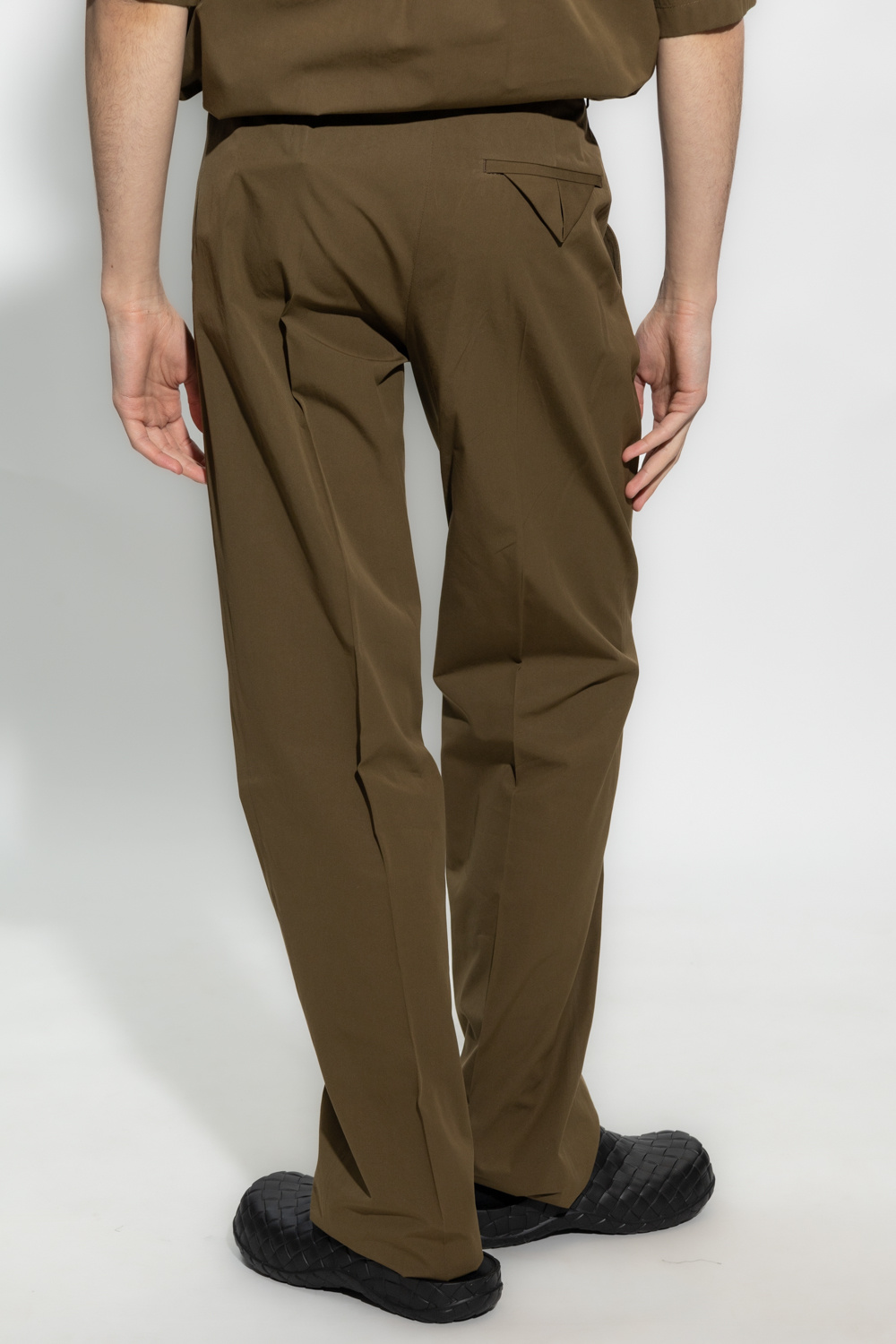 Cotton Lace Shorts - Brown Cotton trousers Bottega Veneta